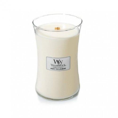 Ароматическая свеча с ароматом жасмина Woodwick Large White Tea & Jasmine 609 г (11227705)