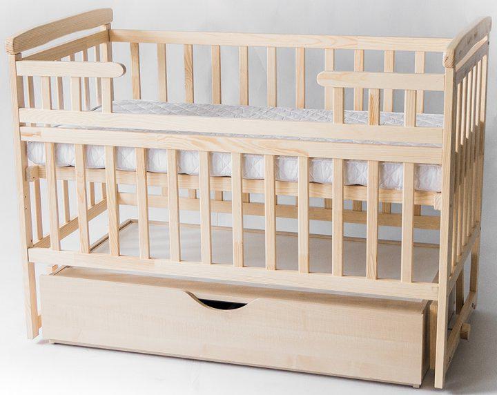 Ліжечко трансформер дитяче DeSon з ящиком Натуральний - фото 1 Ліжечко трансформер дитяче DeSon з ящиком Натуральний - фото 1