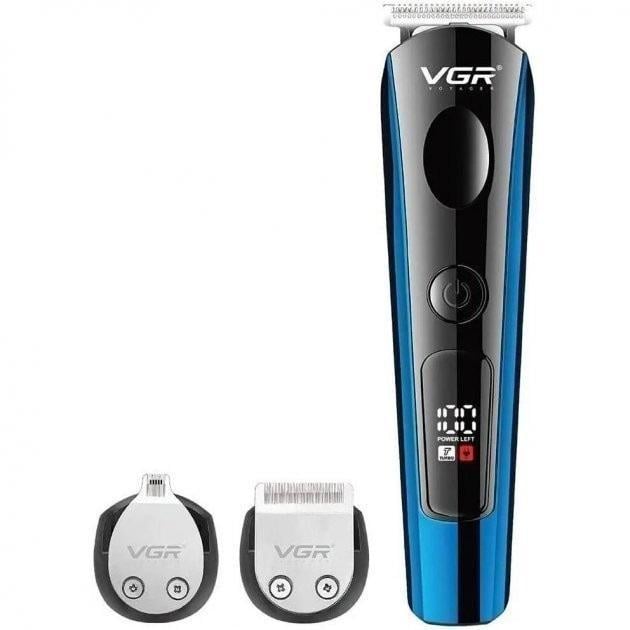 Машинка для стрижки VGR V-2591 акумуляторна з насадками (0094)