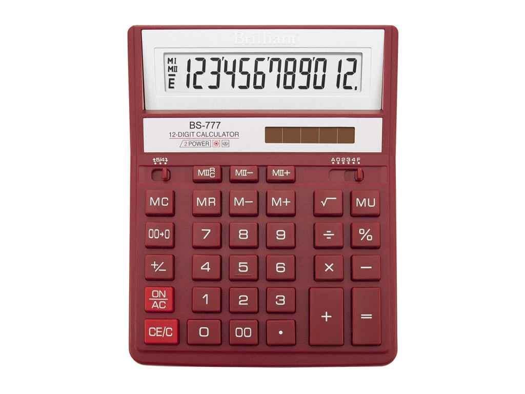 Калькулятор Brilliant BS-777RD 12 разрядов Красный (960488)