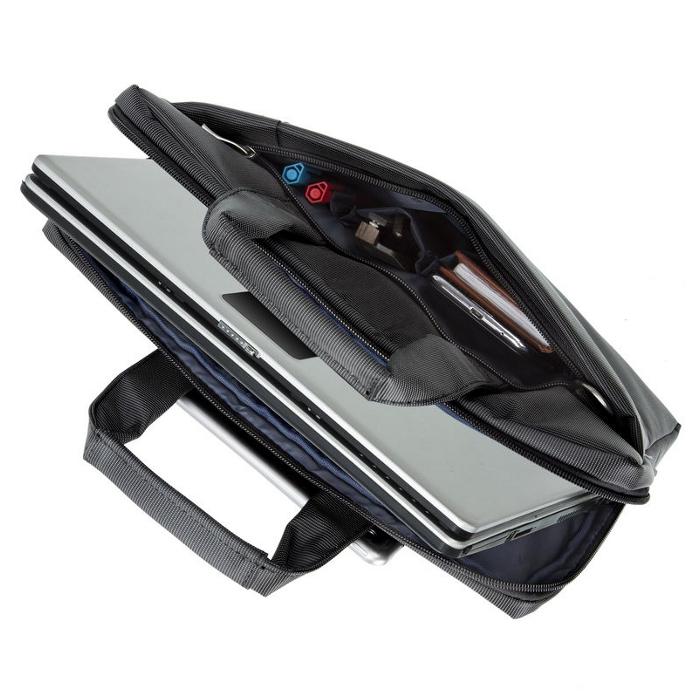 Сумка для ноутбука Rivacase Central Polyester Zipper 13,3" Black (8221Black) - фото 2 Сумка для ноутбука Rivacase Central Polyester Zipper 13,3" Black (8221Black) - фото 2