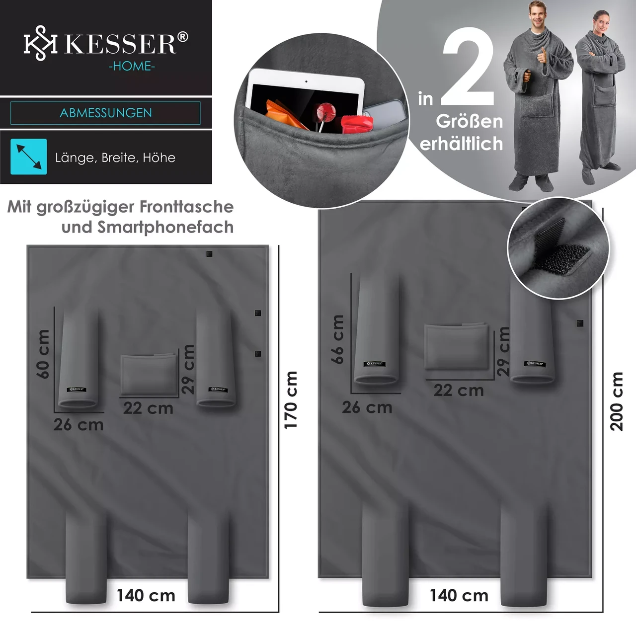 Одеяло-плед KESSER 170x140 см (225262457139dgr-170x140) - фото 8