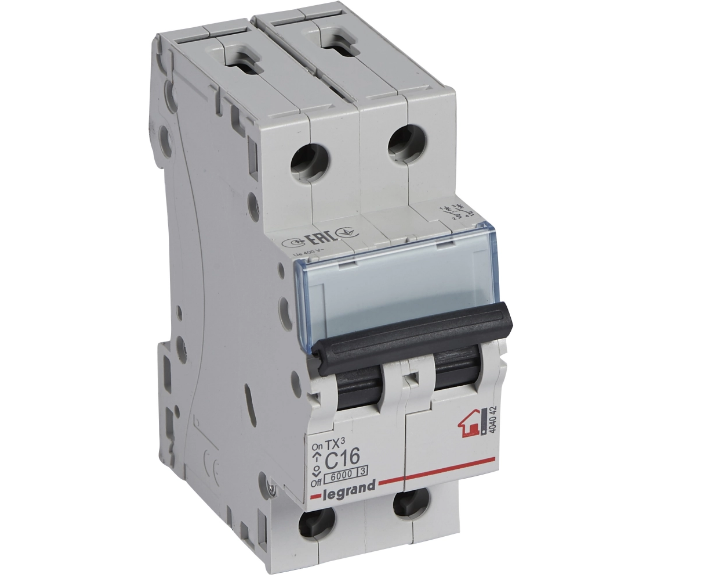 Автоматический выключатель LeGrand TX3 2P 16A C 6kA (34522522)