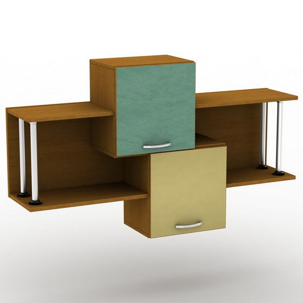 Полиця навісна Тиса Меблі ПУ-16 Вишня оксфорд (9001936)