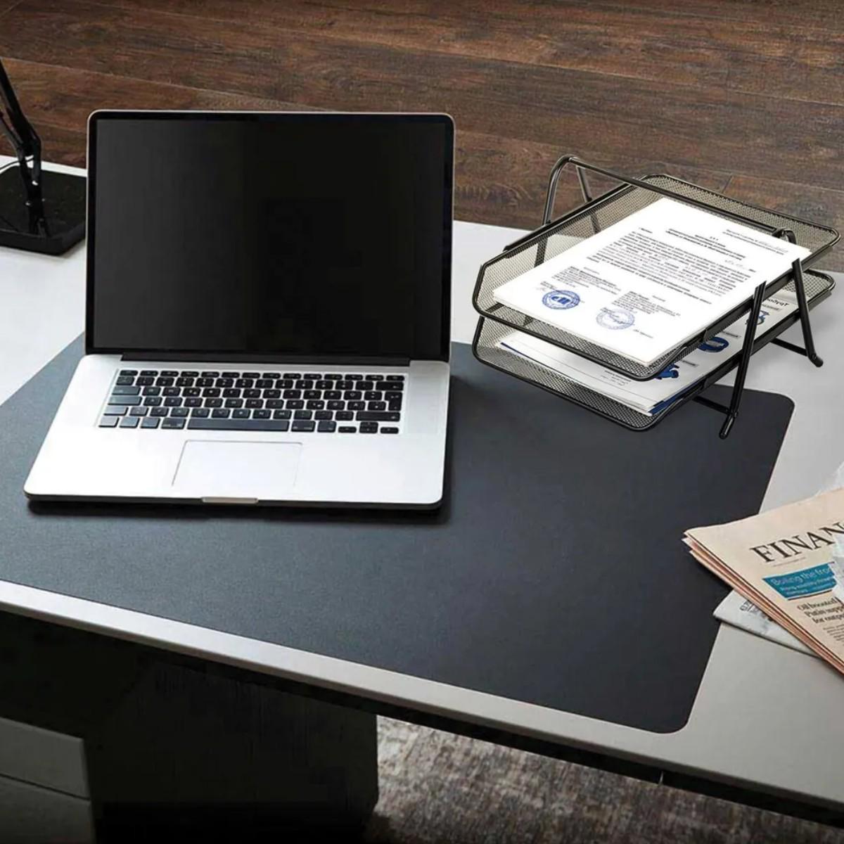 Лоток для паперу горизонтальний Document Tray 2 відділення 35х27х20 см (ST00267) - фото 2