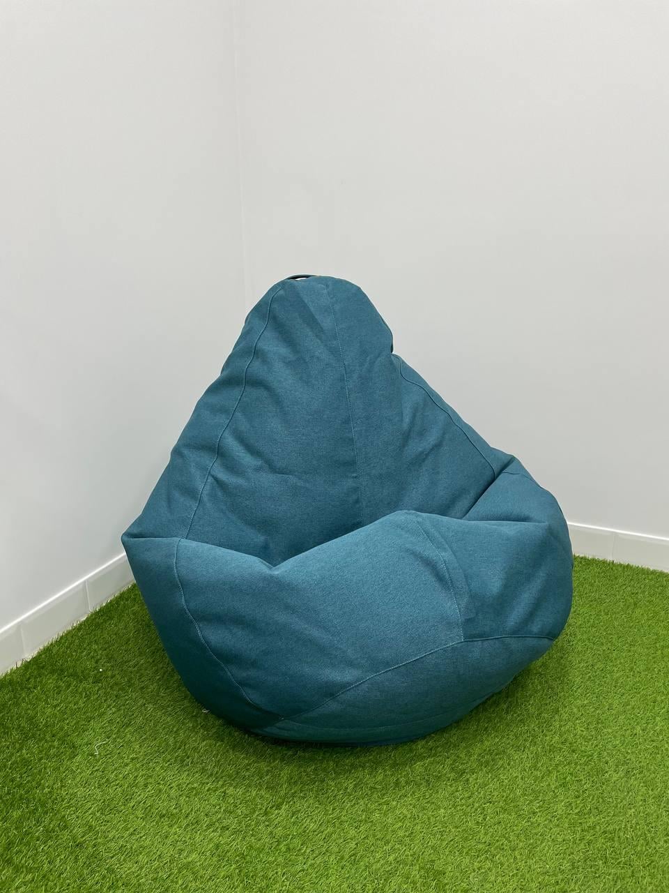 Бескаркасное кресло-мешок SkyPuff MEGA Груша Рогожка Квинс 10781 XXXL 160х120 см (1160012)