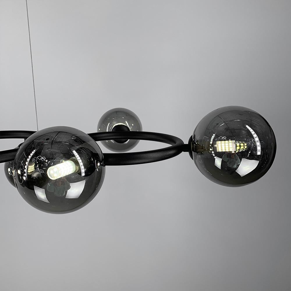 Люстра Gorizia на 9 графітових плафонів Чорний (sg 44/9 bk/gr) - фото 5 Люстра Gorizia на 9 графітових плафонів Чорний (sg 44/9 bk/gr) - фото 5