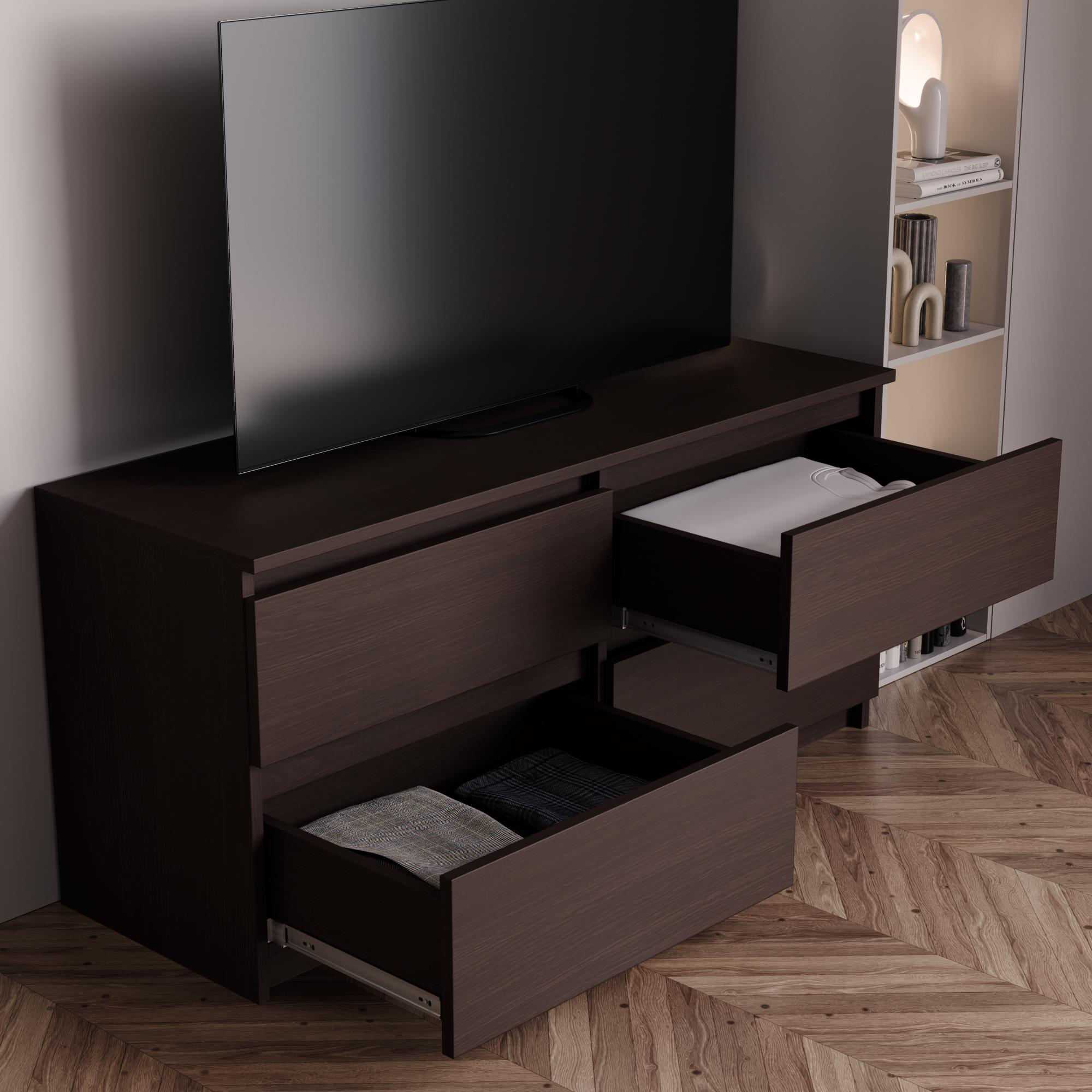 Комод Furnigrade КМ 11 1100х511х376 мм Венге - фото 2 Комод Furnigrade КМ 11 1100х511х376 мм Венге - фото 2