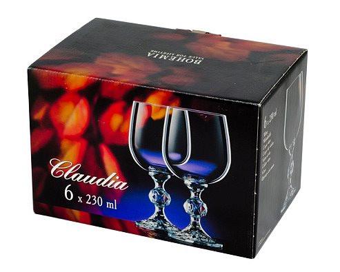 Набор бокалов для вина Bohemia Claudia 230 мл 6 шт. (40149/230) - фото 2