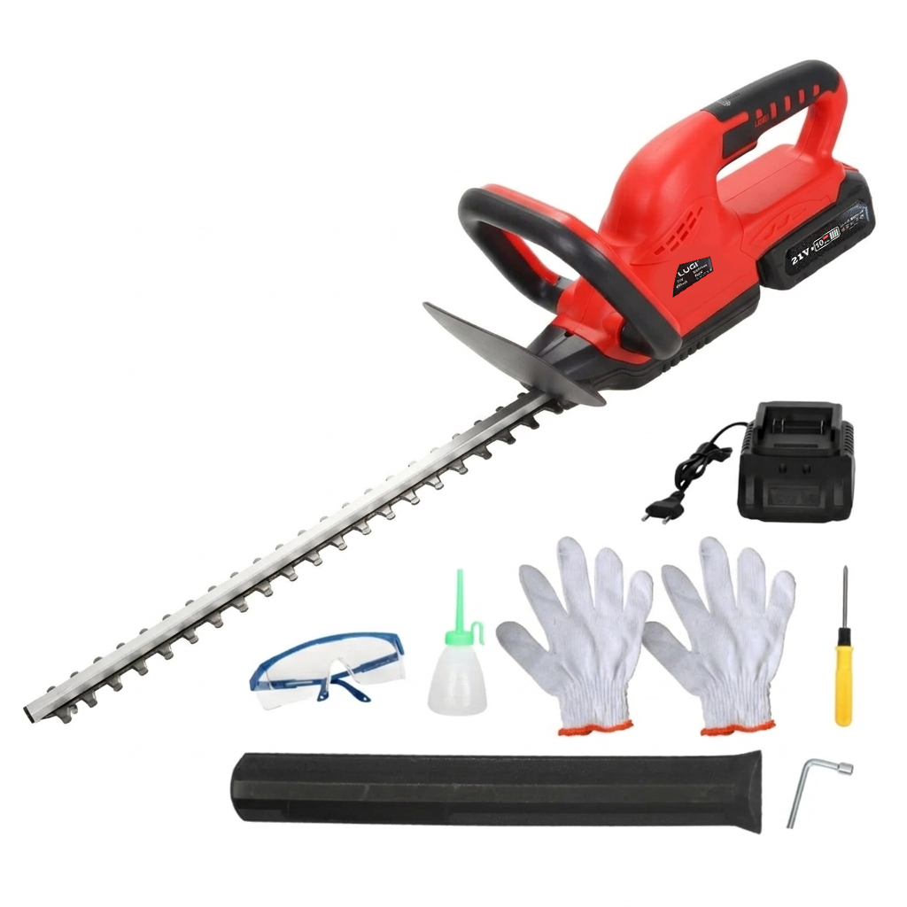 Кусторез электрический аккумуляторный LUGI 650 Вт Красный (LUGIR)