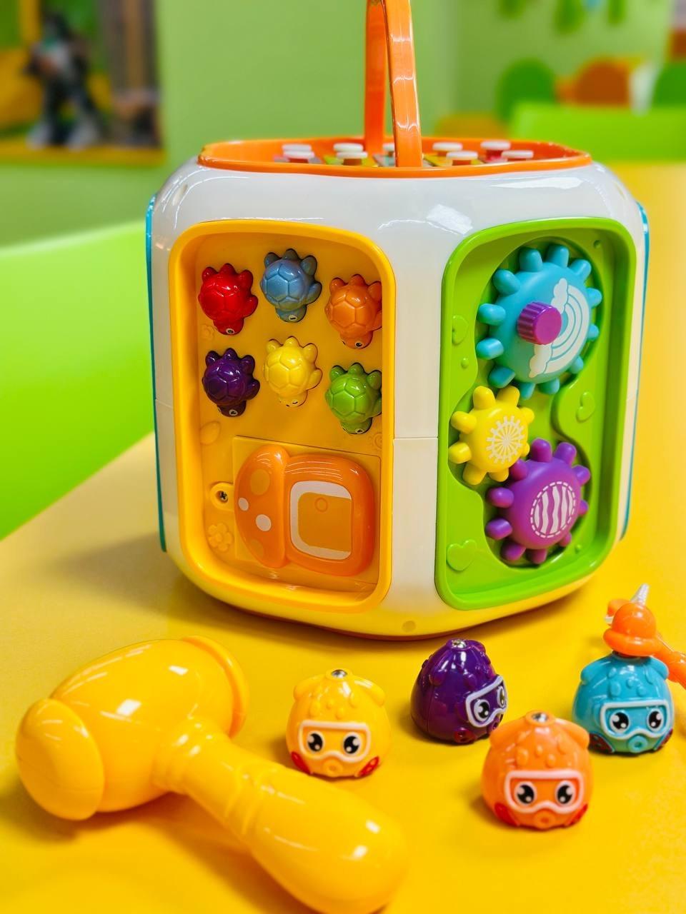 Игровой центр развивающий Бизи куб 8в1 для развития мелкой моторики (2746795481) - фото 7