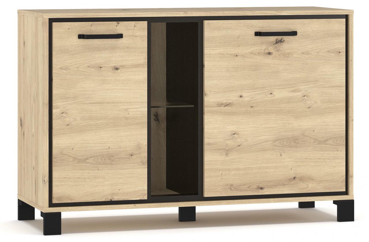 Комод для спальни Мебель Сервис Велс 2Д 117,4х41,2х80,2 см Артисан/Венге темный (3869259) Комод для спальни Мебель Сервис Велс 2Д 117,4х41,2х80,2 см Артисан/Венге темный (3869259)