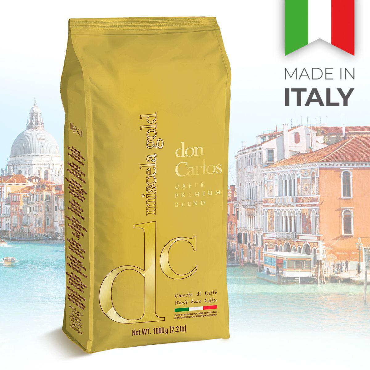Кофе в зернах Carraro Don Carlos Miscela GOLD 1 кг (don60100001) Кофе в зернах Carraro Don Carlos Miscela GOLD 1 кг (don60100001)