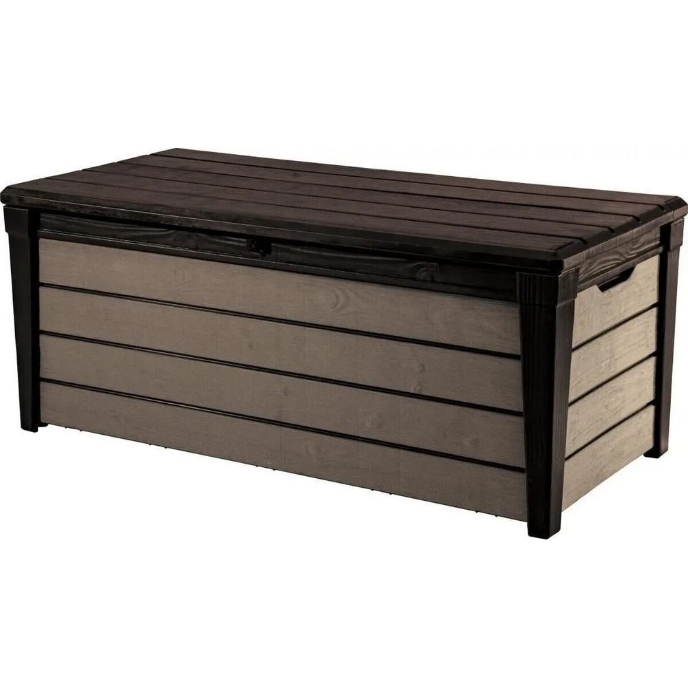 Ящик-скринька садова Keter Brushwood Storage Box 455 л Коричневий (230408)