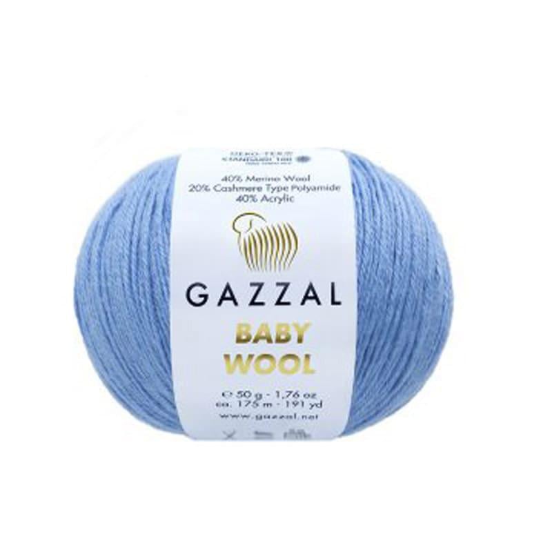 Пряжа Gazzal Baby Wool 813 Блакитний