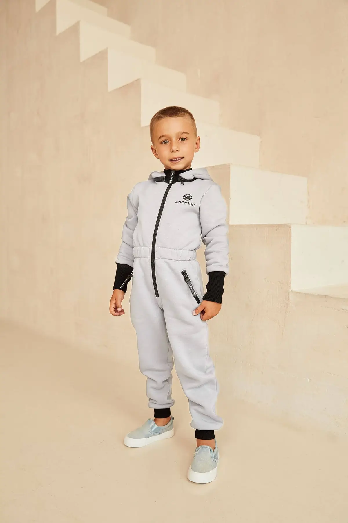 Комбінезон дитячий MOONSUIT 86 см Сірий