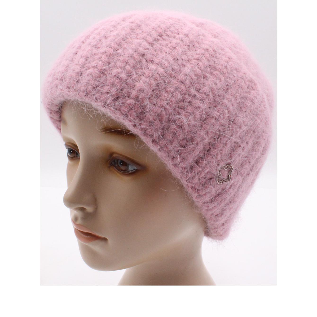 Шапка ангоровая Leks Троянда one size Пыльная роза - фото 1 Шапка ангоровая Leks Троянда one size Пыльная роза - фото 1