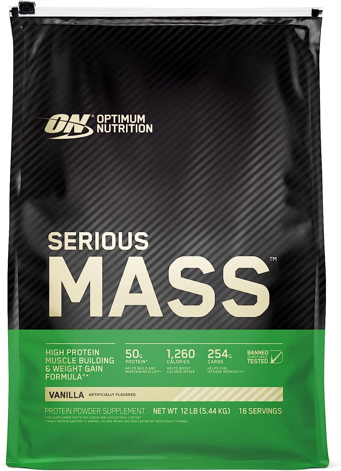 Гейнер Optimum Nutrition Serious Mass Vanilla 5455 g