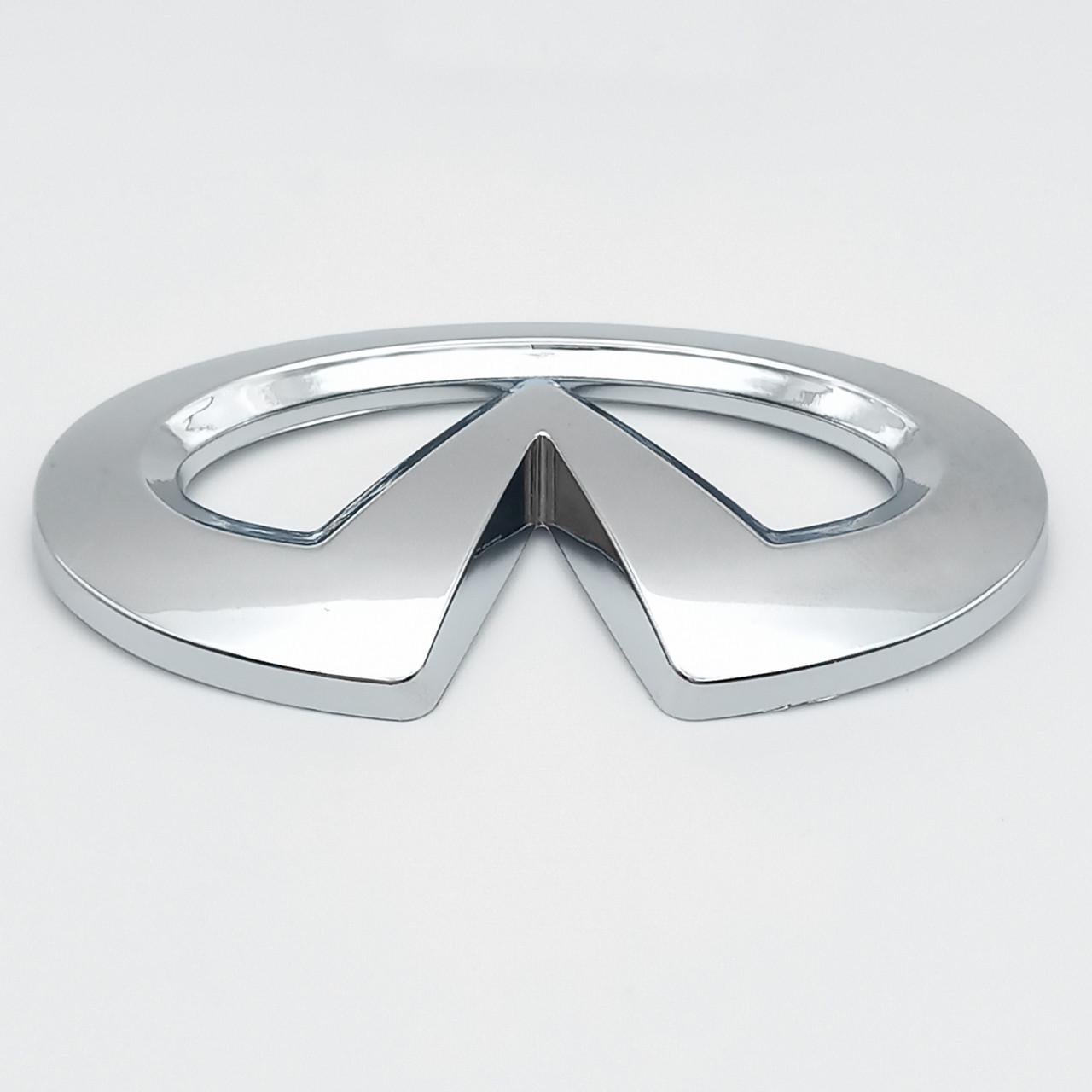 Накладка на эмблему руля Infiniti ABS 63х33 мм Хром глянец (2952864975)