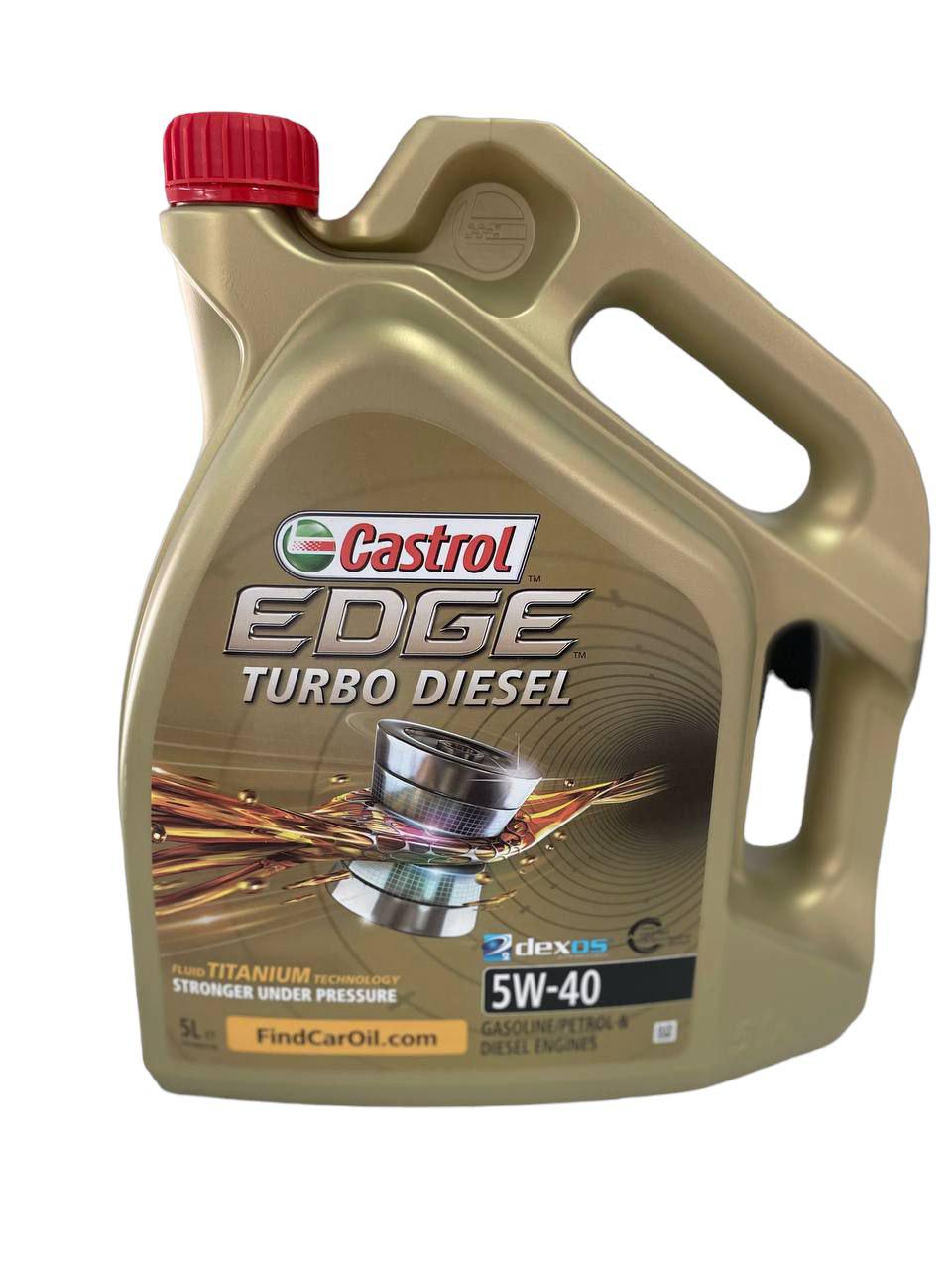 Моторне масло Castrol Edge Turbo Diesel 5W40 5 л (77142)