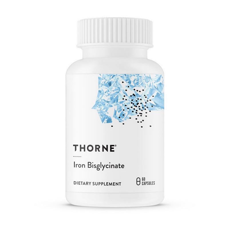 Залізо бісгліцинат хелат Thorne Iron Bisglycinate 60 капс.