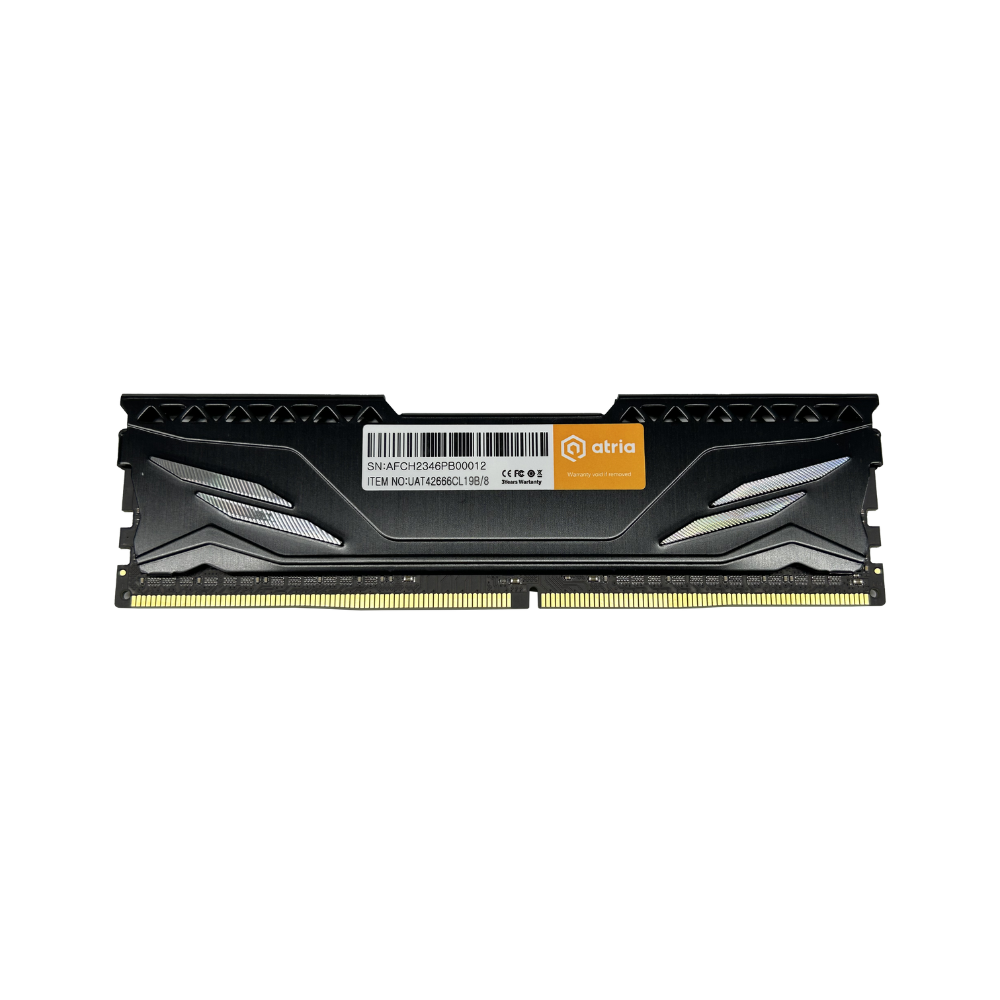 Оперативная память Atria Fly Black UAT42666CL19B/8 DDR4/8 Gb/2666 МГц для настольных ПК (586683) - фото 2