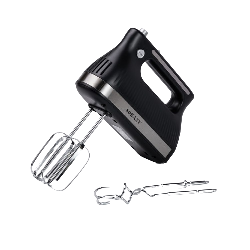 Миксер ручной Sokany SK-6632 с 2 насадками 300 Вт Черный (4902) - фото 2 Миксер ручной Sokany SK-6632 с 2 насадками 300 Вт Черный (4902) - фото 2