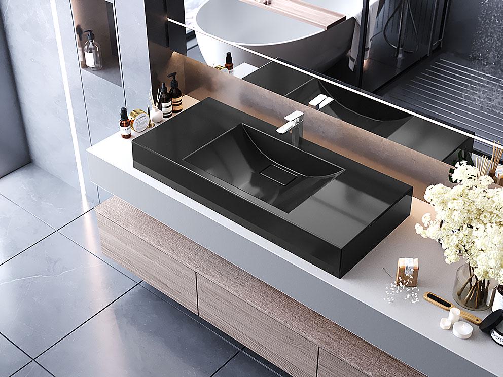 Умывальник накладной Luxor Veo 100 Black