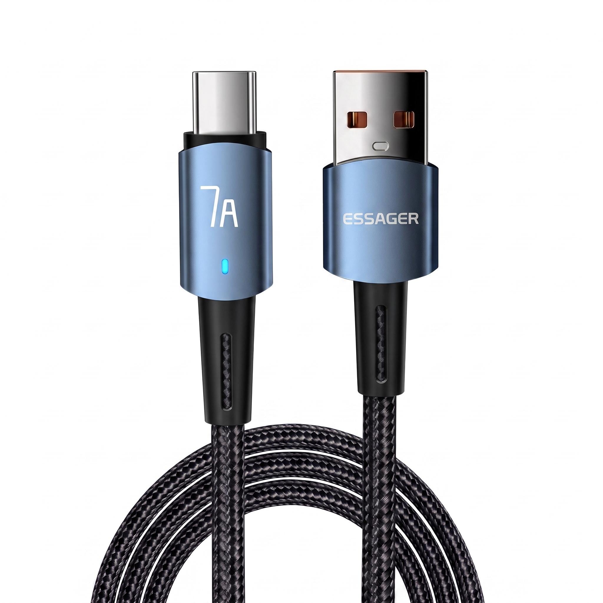 Кабель Essager Sunset USB-A Type-C 100W 7A с быстрой зарядкой QC 2 м (EXC7A-CGA01-P)