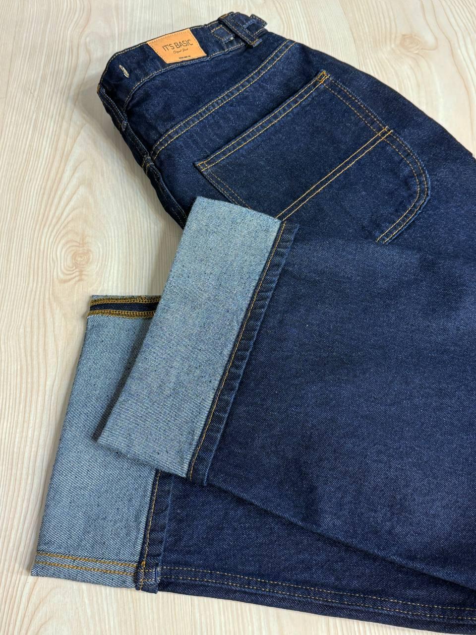 Джинси жіночі ITS Basic 3995 широкі з підворотом р. 42 Темно-синій (4814) - фото 2 Джинси жіночі ITS Basic 3995 широкі з підворотом р. 42 Темно-синій (4814) - фото 2