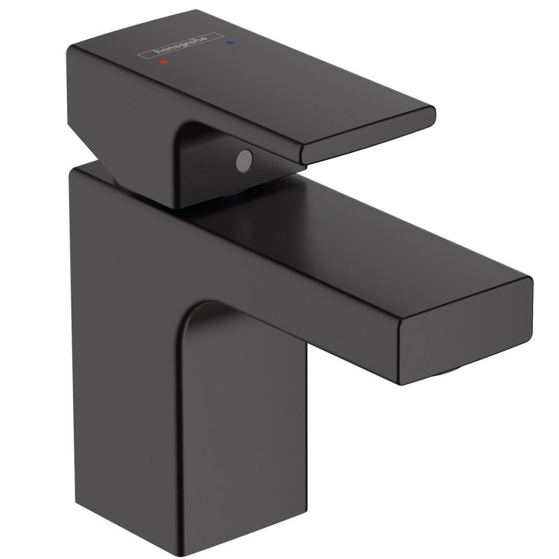 Смеситель для раковины Hansgrohe Vernis Shape 70 с донным клапаном pop-up Black Matt (71560670)