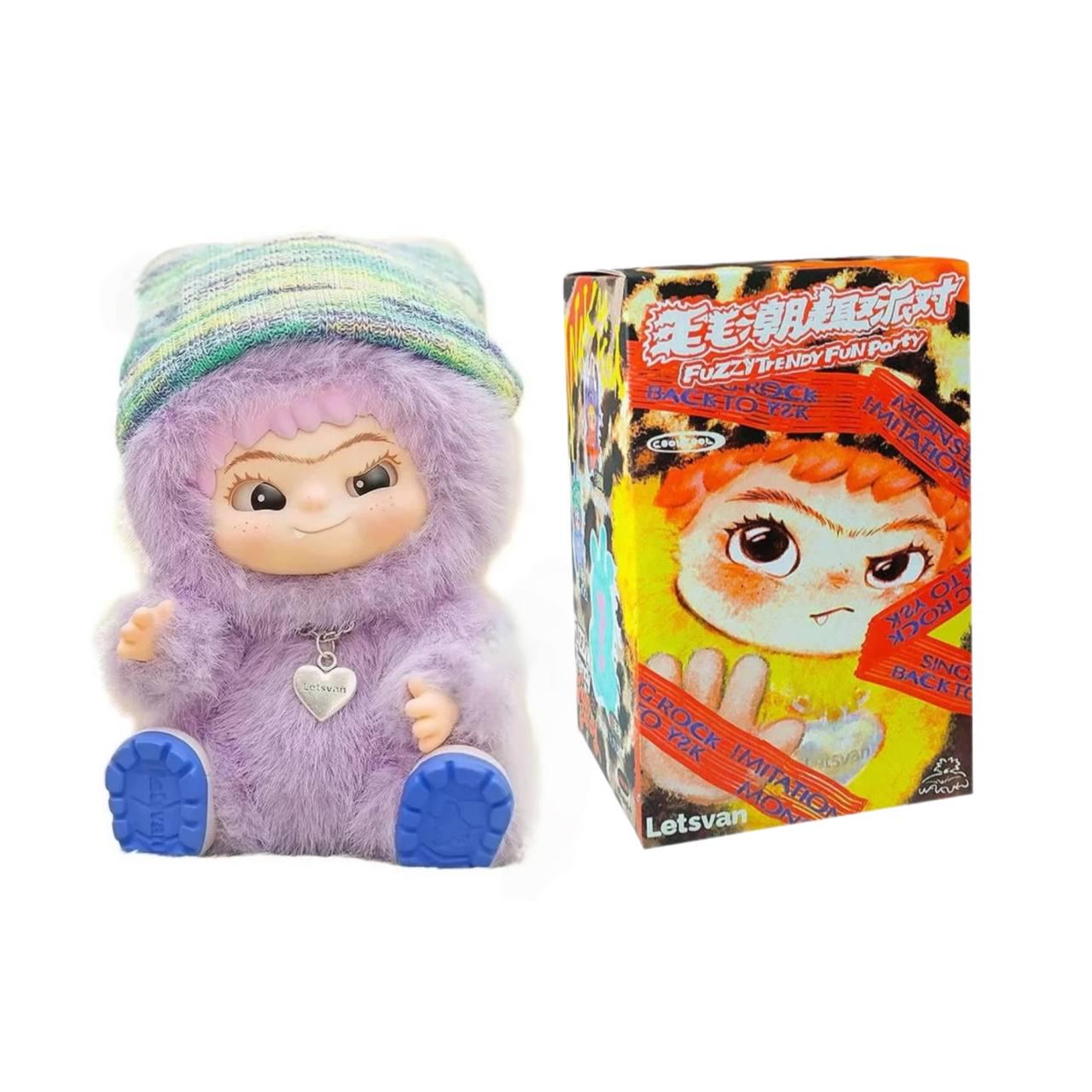 М'яка іграшка-брелок Wakuku Вакуку з шапочкою 1-й сезон Фіолетовий
