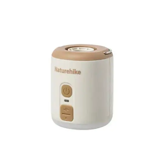 Насос для надувных изделий-ночник/вентилятор Naturehike CNK2300DQ022 180 л/мин 4.5 кПа 5 Вт 1600 mAh USC-C Beige (6976507665971)