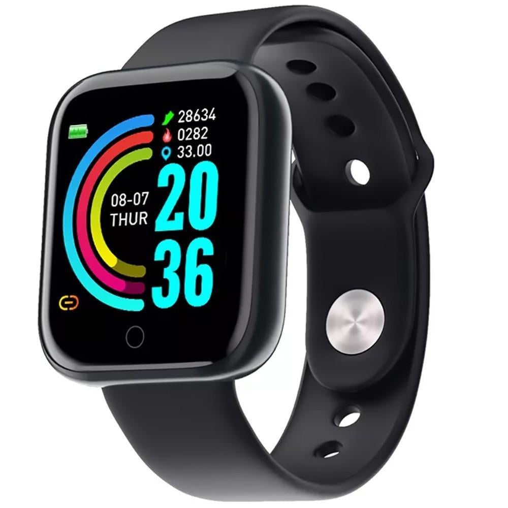 Смарт-часы Smart Watch Y68 пульсометр Черный