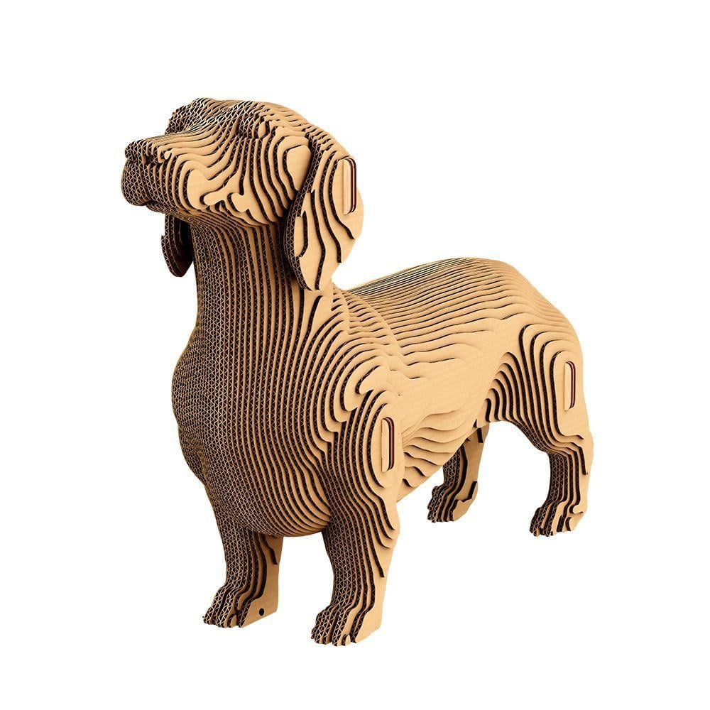 Пазл картонний 3D Cartonic Такса Собака 72 деталі (2553287531) - фото 2