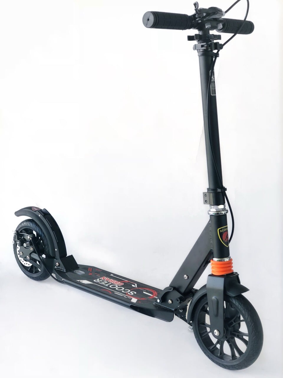 Самокат двухколесный ScooteX Scooter SpeedMax Disc USA с дисковым тормозом Черный