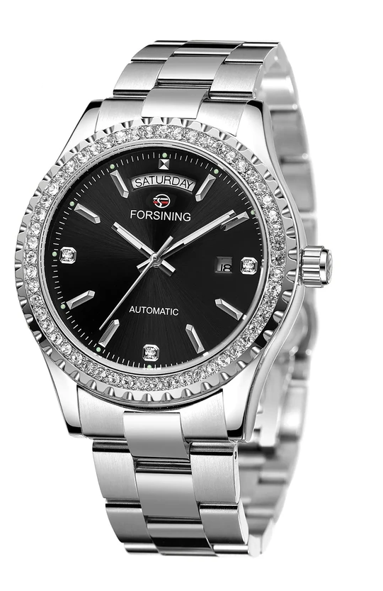 Наручные часы Forsining 6919 Silver/Black