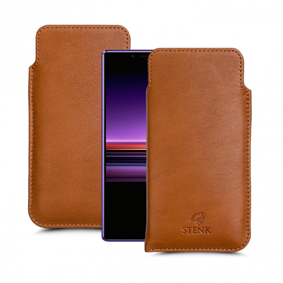 Футляр Stenk Elegance для Sony Xperia 1 Camel (63454)