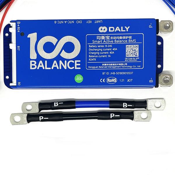 Плата Smart BMS DALY 8-24S 40A without CAN+1А active balancе+BT - фото 2