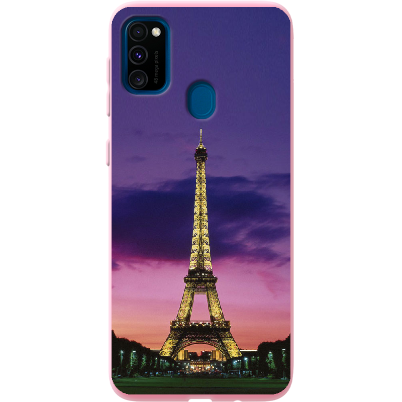 Чехол с рисунком Boxface Samsung M307 Galaxy M30s Полночь в Париже Розовый силикон (38209-up964-41819)