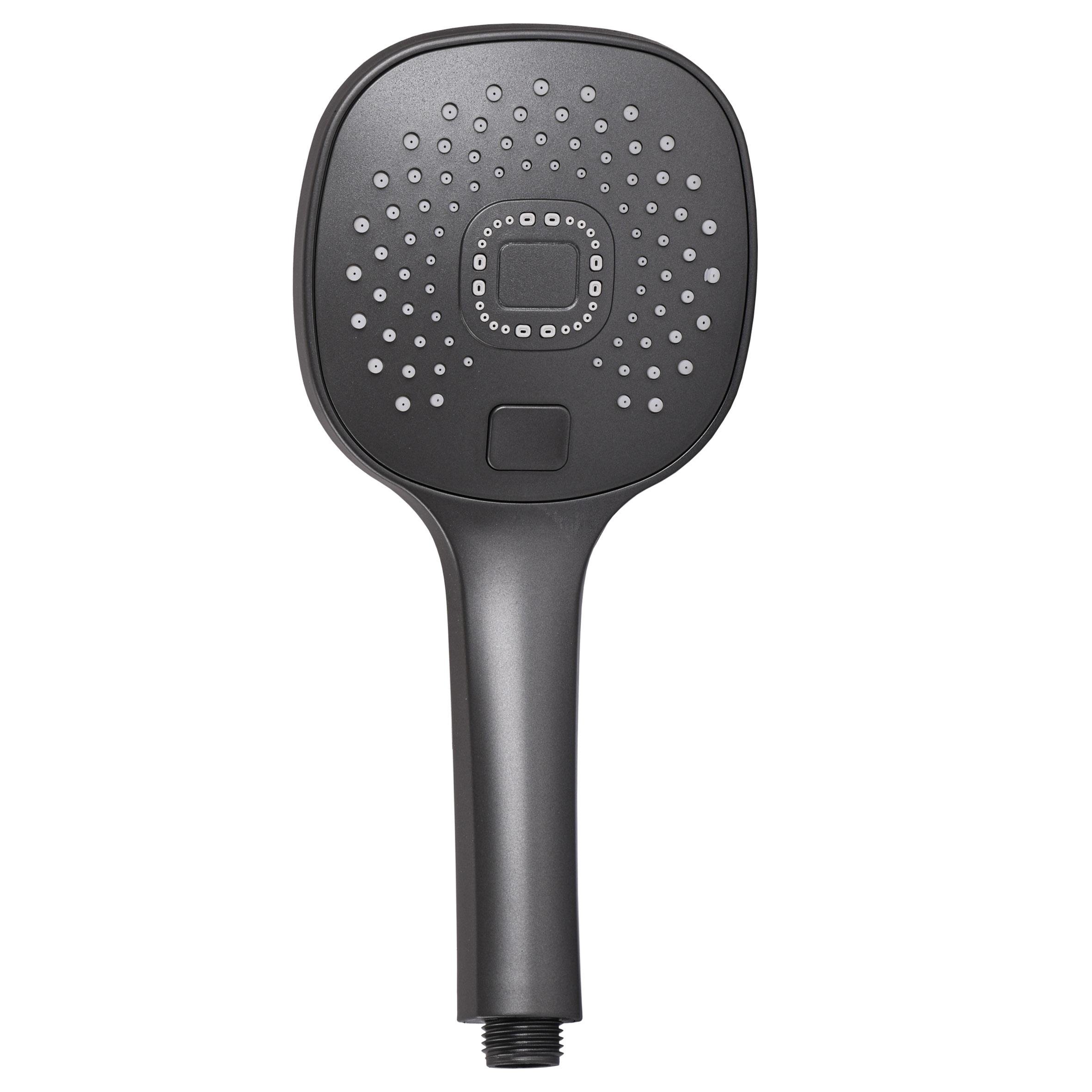 Душевая лейка Globus Lux NS-003-GP 000028469 с кнопкой 120 мм Графитовый (232861)