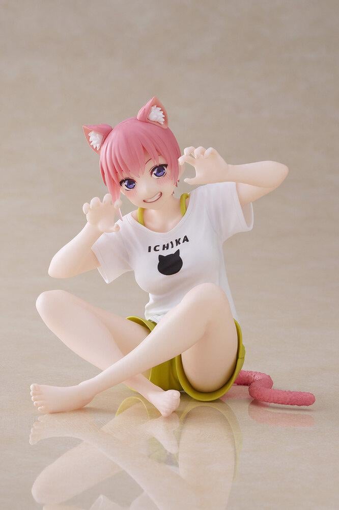 Фигурка аниме Cute Nakano Ichika Newly Drawn Cat Room Wear 13 см (34986636)