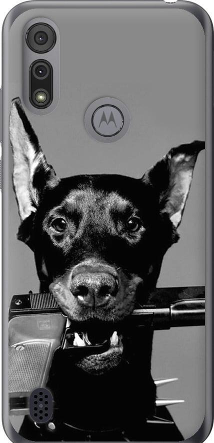 Чехол на Motorola E6i Доберман (2745u-2355-42517)