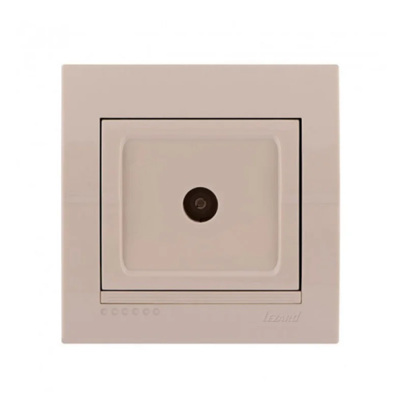 Розетка телевізійна кінцева Lezard Deriy Кремовий (26295576)