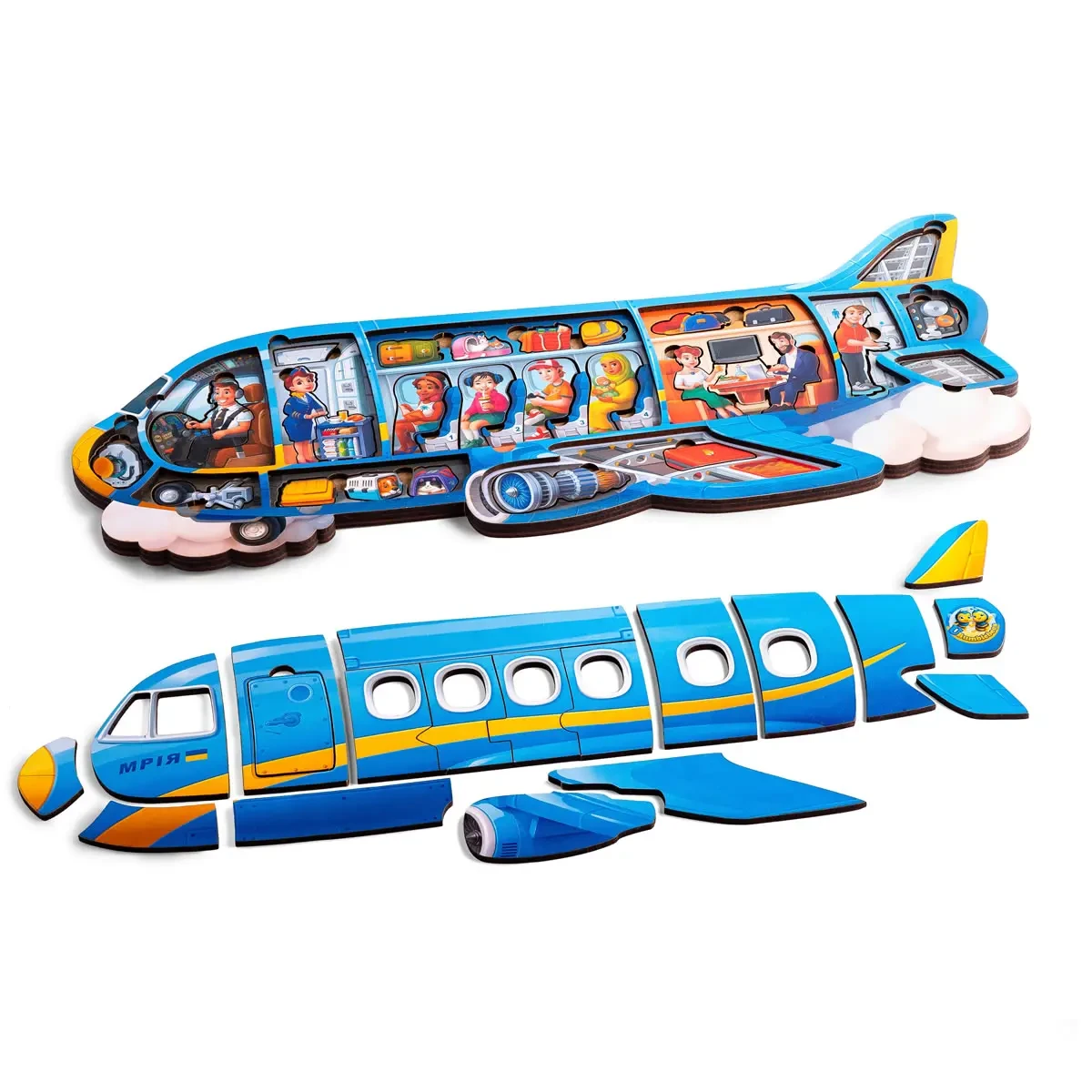 Дерев'яна рамка-вкладка Літак - фото 2 Дерев'яна рамка-вкладка Літак - фото 2