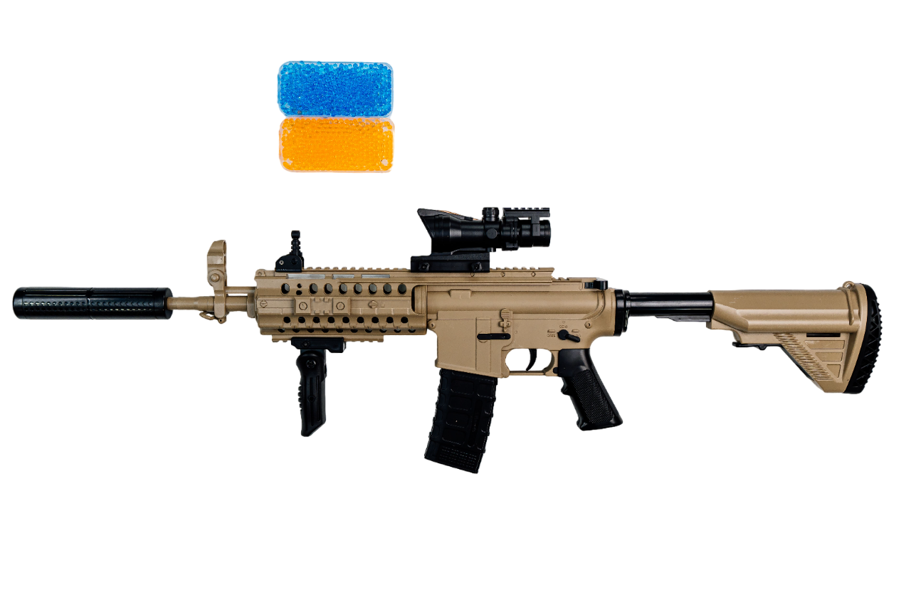 Игрушечный автомат-бластер HK416 на орбизах (XS-1803-BEIGE)