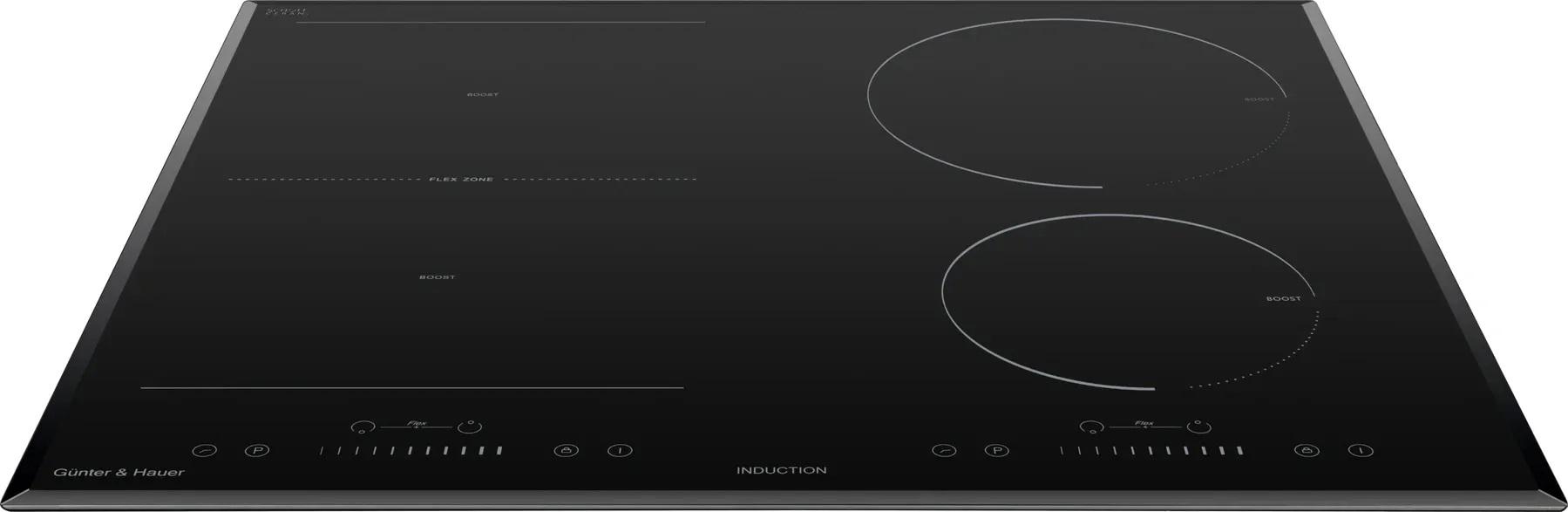 Варильна поверхня Gunter&Hauer BOOSTER I 6 MFZ 4 зони нагріву FLEXI сенсорне управління індукційна - фото 5 Варильна поверхня Gunter&Hauer BOOSTER I 6 MFZ 4 зони нагріву FLEXI сенсорне управління індукційна - фото 5