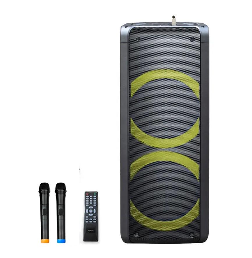 Колонка аккумуляторная Temeisheng TMS S3 c радиомикрофонами LED/USB/BT/FM/TWS