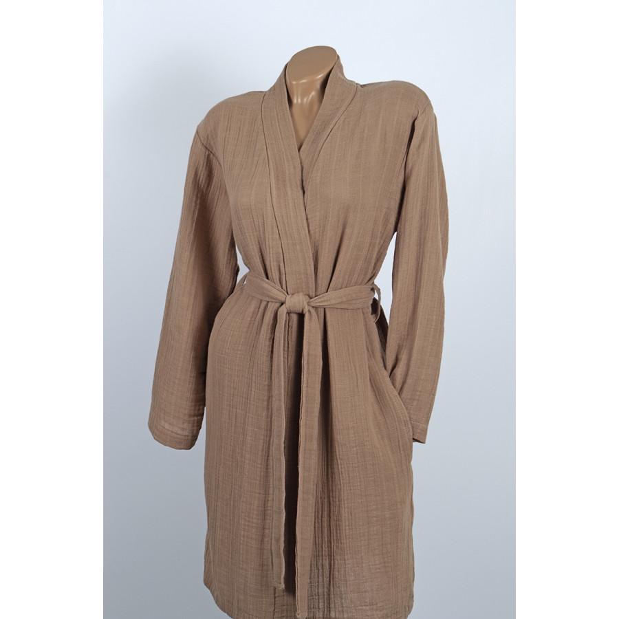 Халат Barine Muslin ginger snap S/M Светло-кофейный (svt-2000022252171)