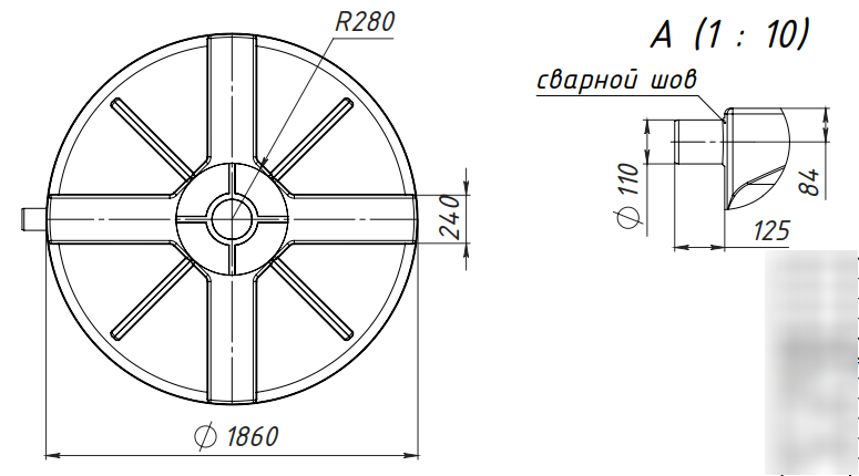 Выгребная яма 5000 л Ø 183х202 см горловина 90 см - фото 7 Выгребная яма 5000 л Ø 183х202 см горловина 90 см - фото 7